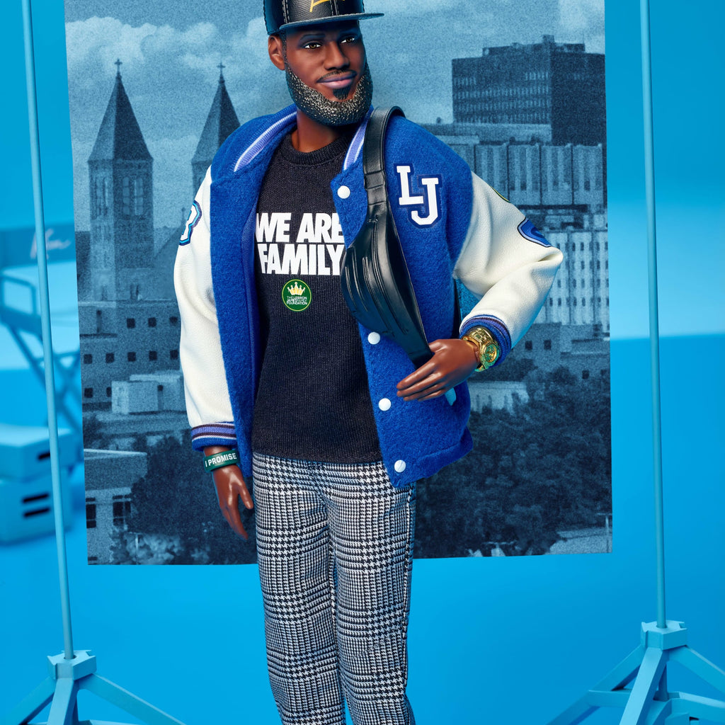 Barbie Signature Lebron James Kenbassadors Doll Collectible With Varsity Jacket Outfit & Accessories