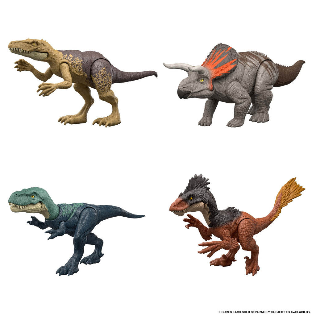 Jurassic World Rebirth Strike Attack Herrerasaurus Dinosaur Toy, Single Strike Action, Authentic & Posable