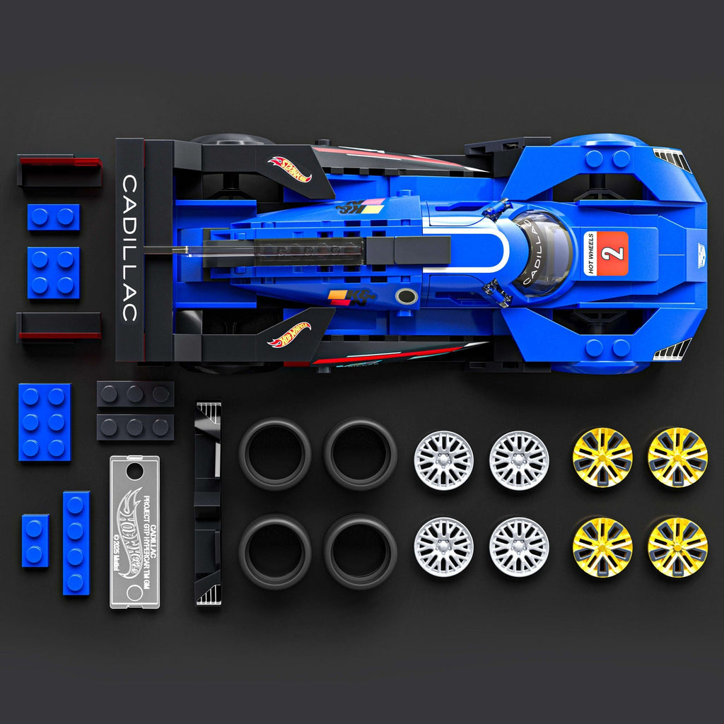 Mattel Brick Shop Hot Wheels Juguete de Construcción Speed Cadillac Project GTP Hypercar