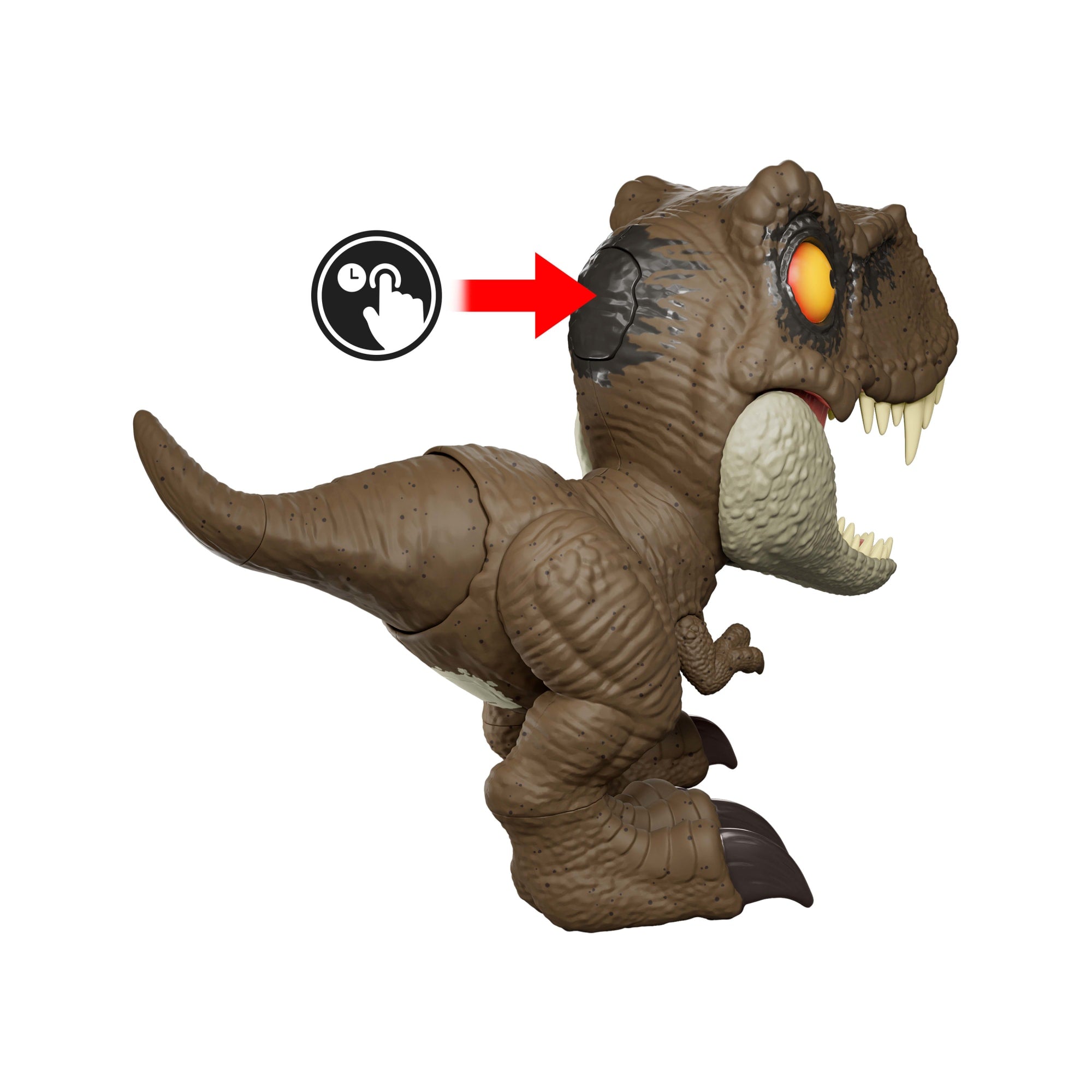 Jurassic World Roar Command Tyrannosaurus Rex Dinosaur Figure Toy, Records, Plays & Roars, T. Rex