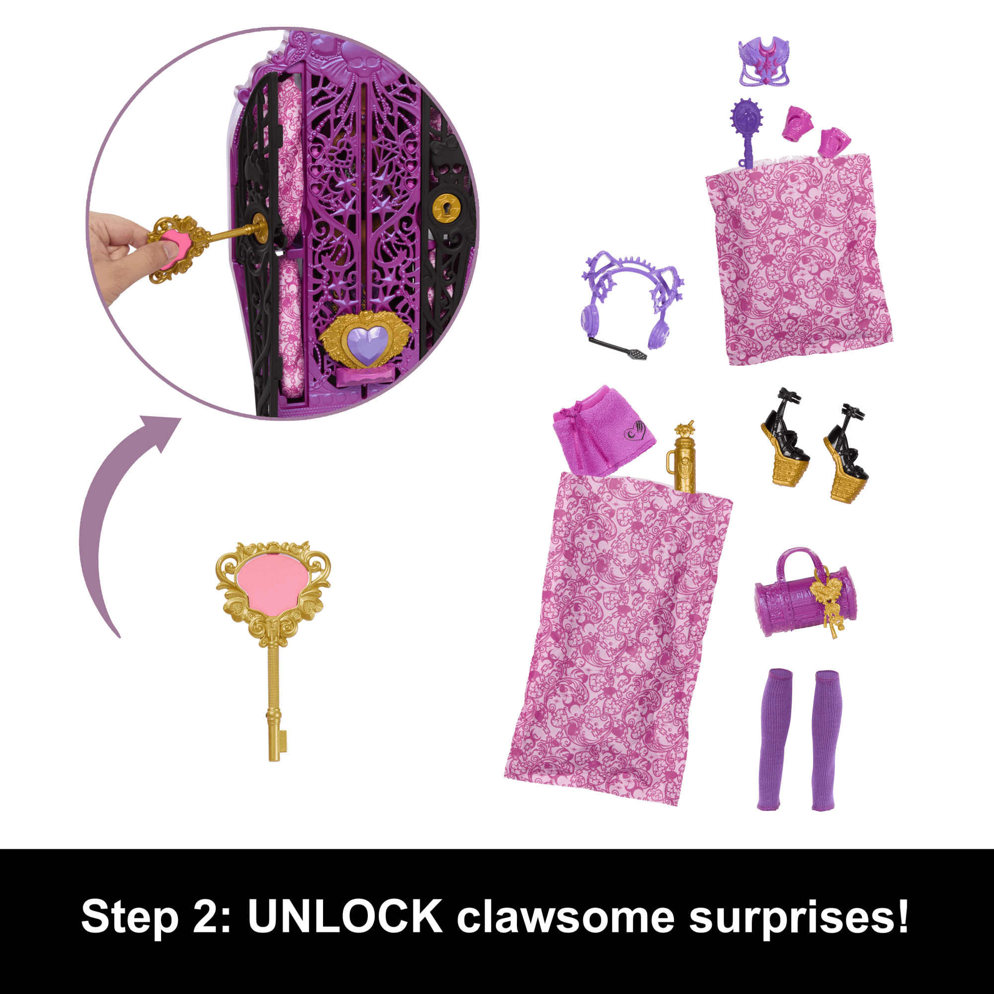Monster High Skulltimate Secrets Monster Mysteries Playset, Clawdeen Wolf Doll With 19+ Surprises