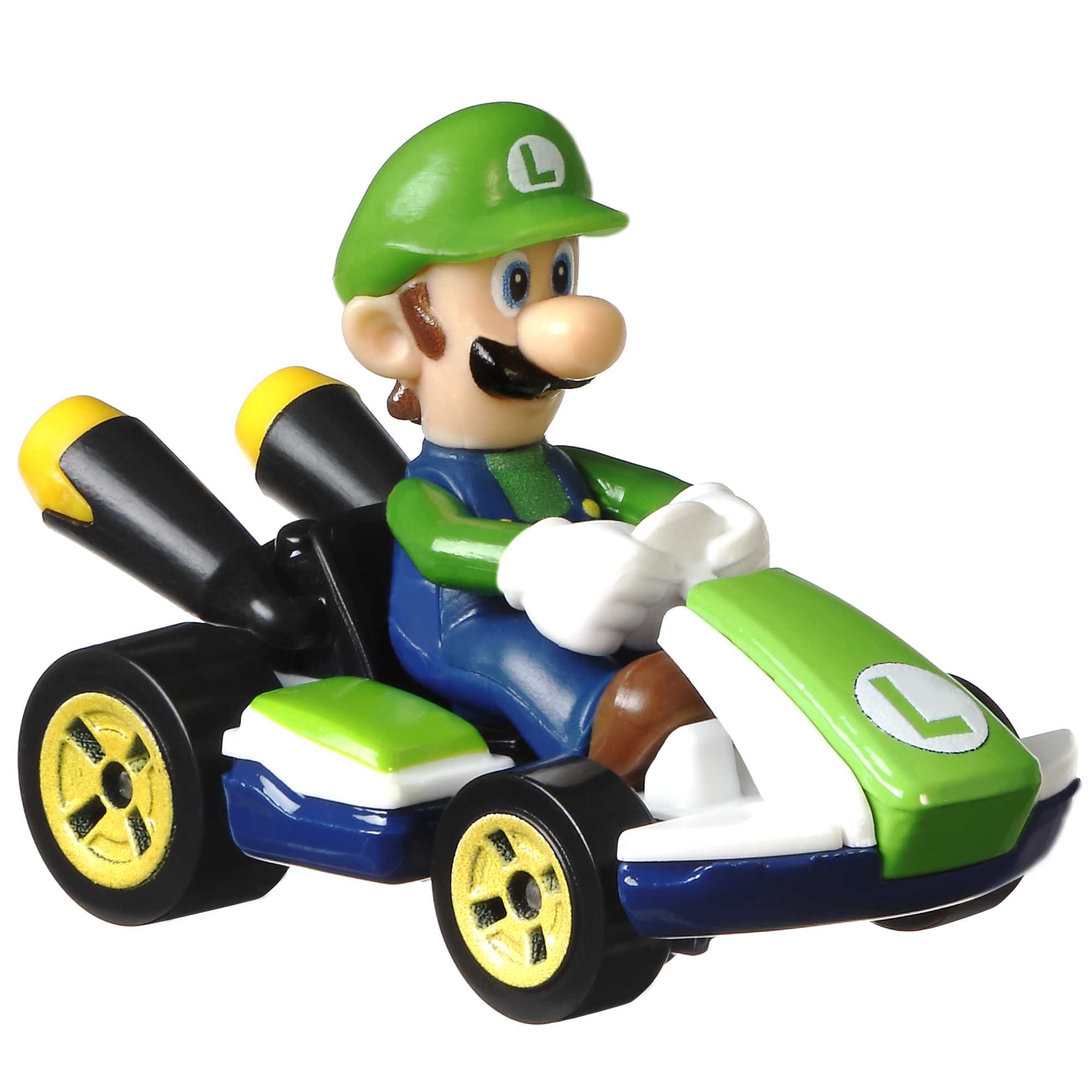Hot Wheels Mario Kart Vehículo de Juguete Luigi Estándar Kart