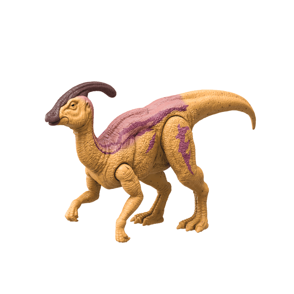 Jurassic World Wild Roar Parasaurolophus Dinosaur Action Figure Toy, Glow Effect Lights & Sounds