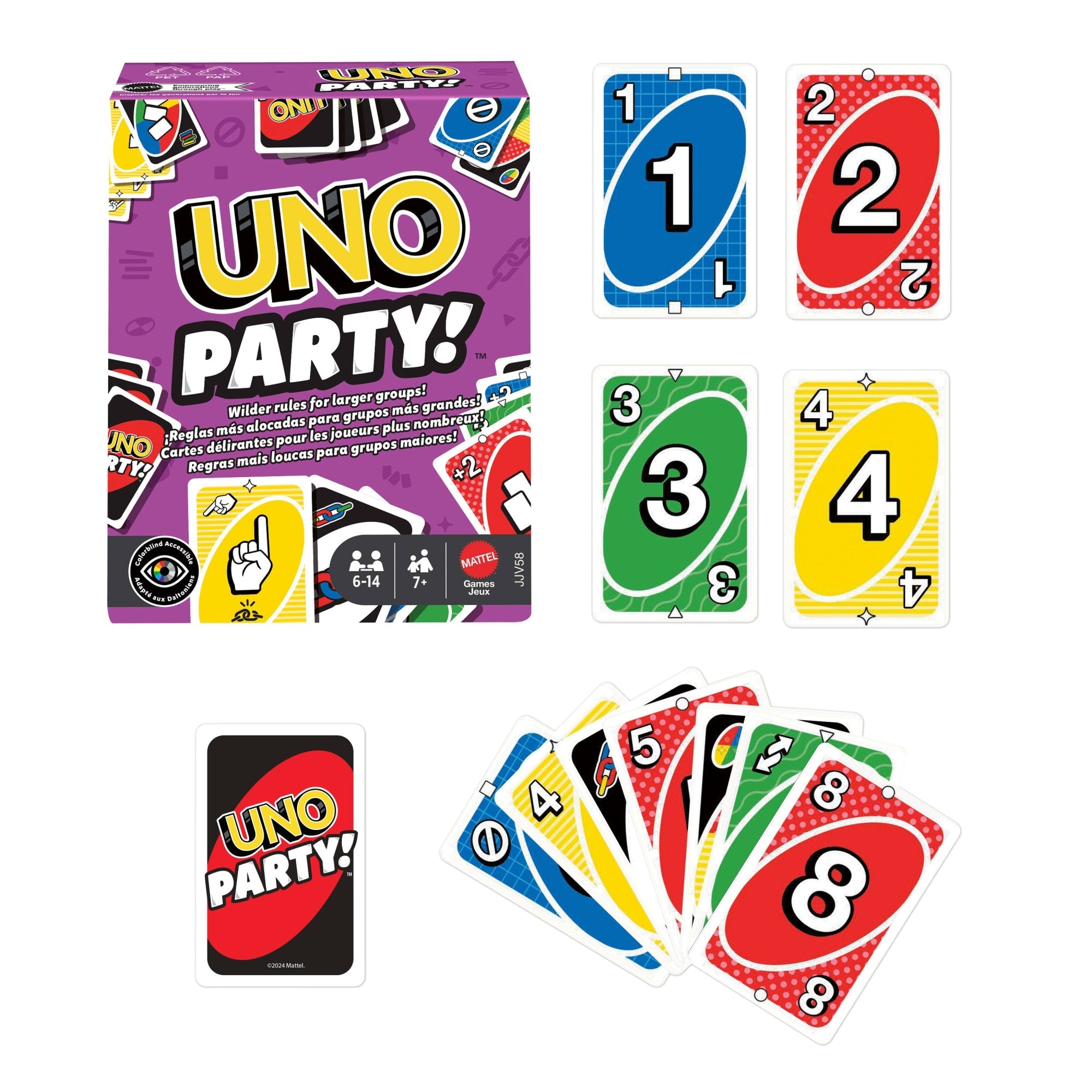 UNO Juego de Cartas Party Renovado