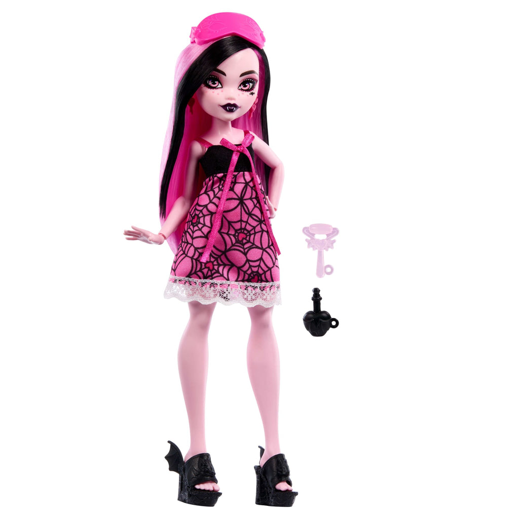 Monster High Muñeca Reveal Pijamas Monstruosas Draculaura
