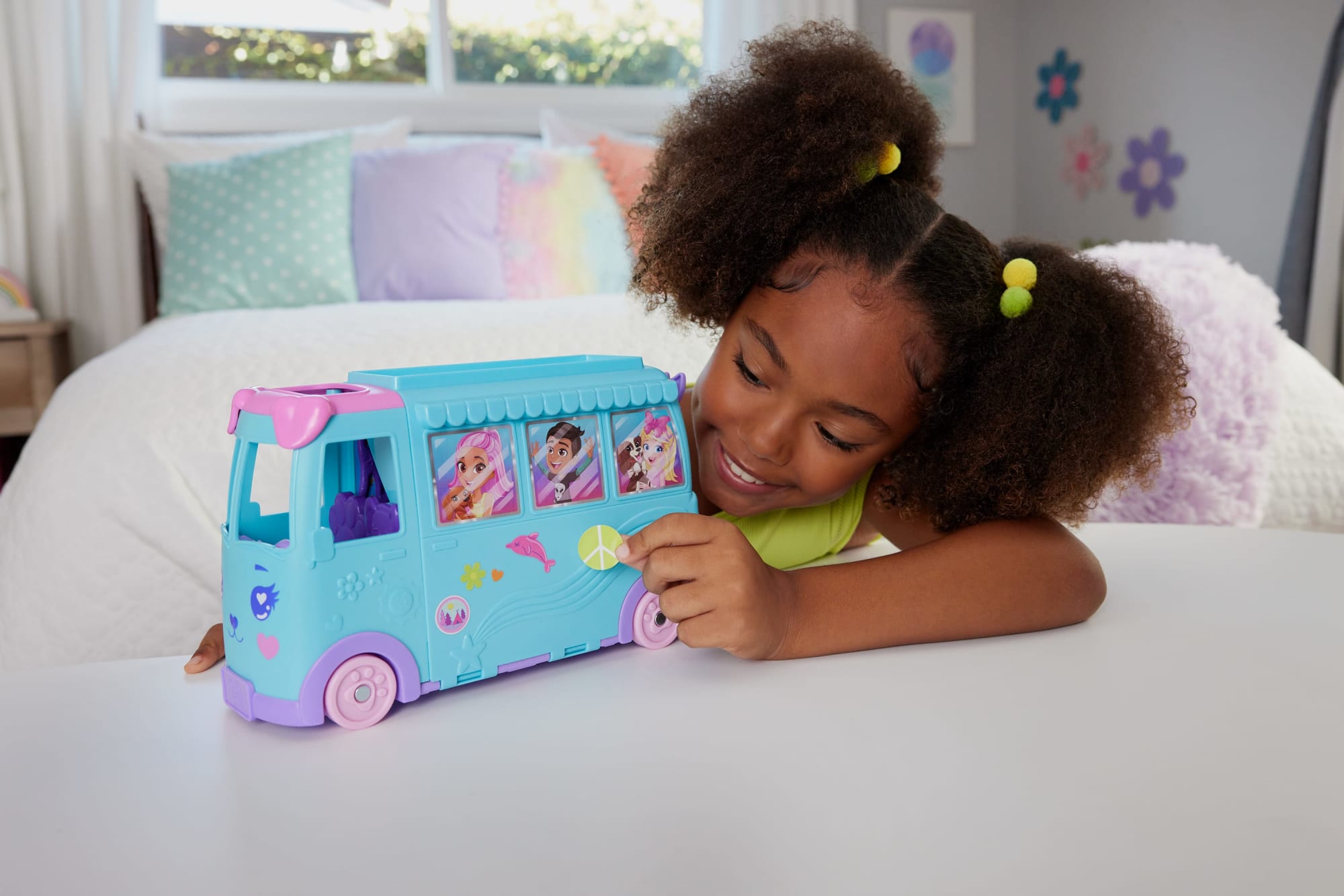 Polly Pocket  Coffret de Jeu  Aventure Animale Mobile, Camionnettes