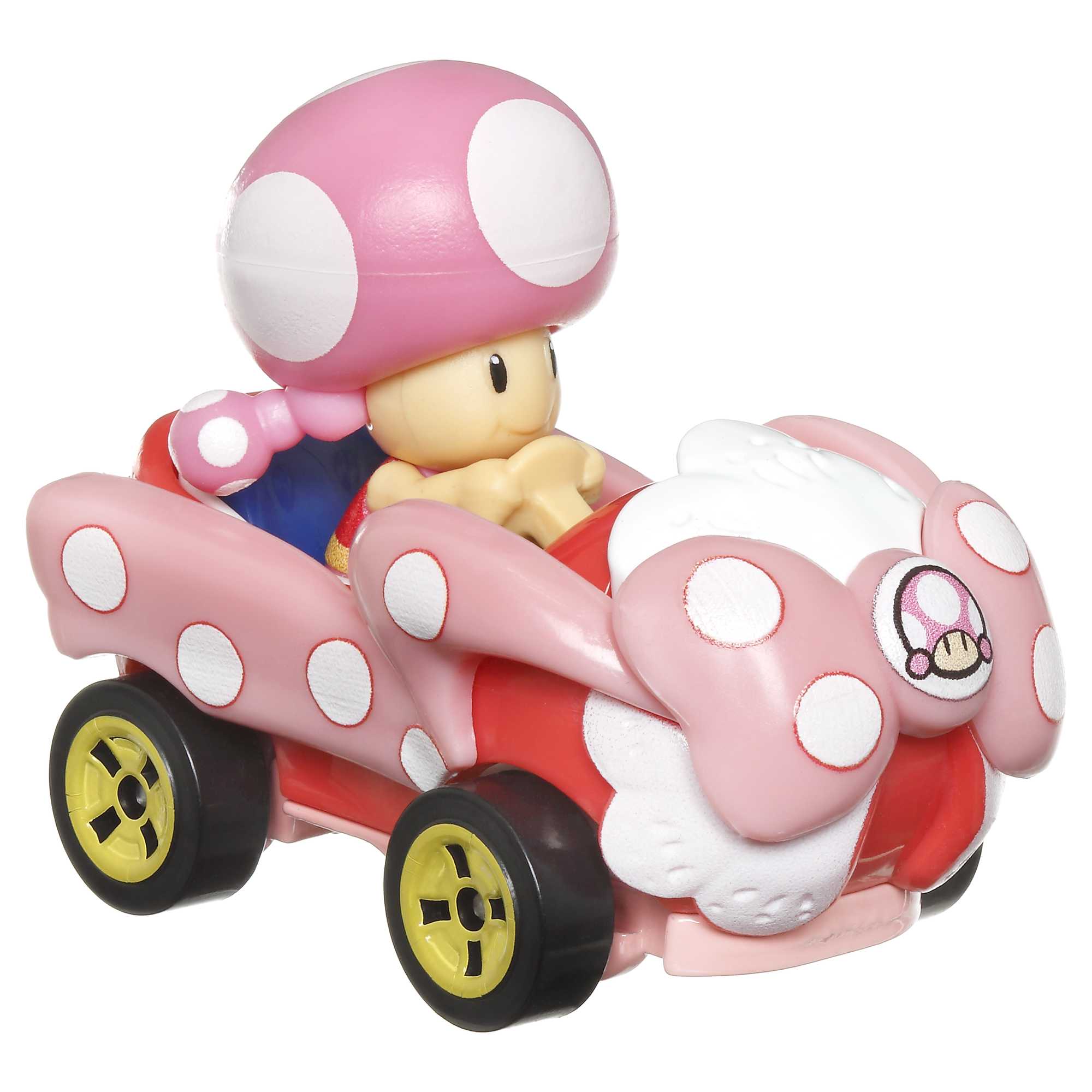 Hot Wheels Mario Kart Veículo de Brinquedo Toadette Birthday Girl