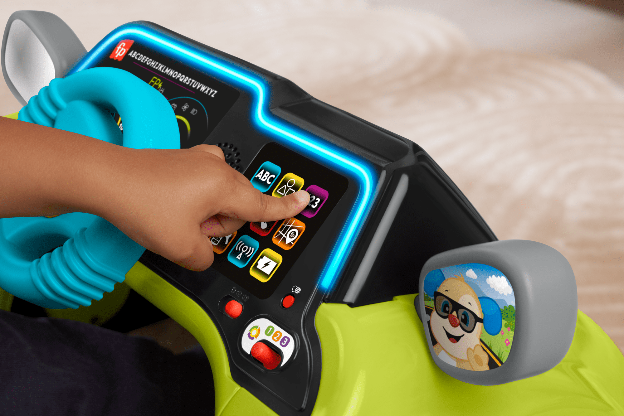 Fisher-Price Ríe y Aprende Juguete para Bebés Volante de Actividades Interactivas