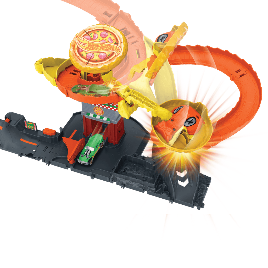 Hot Wheels City Pista de Juguete Ataque de Cobra vs Pizzería