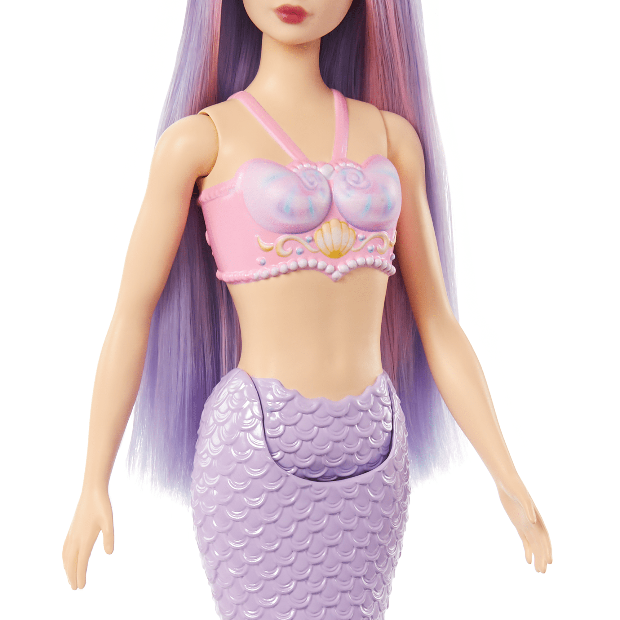 Barbie Fantasía Muñeca Sirena Cabello Lila