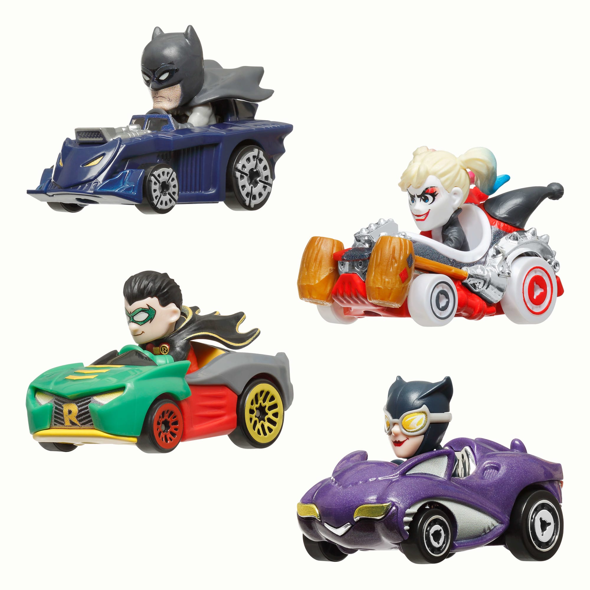 Hot Wheels RacerVerse Veículo de Brinquedo Quatro Carros de Corrida DC