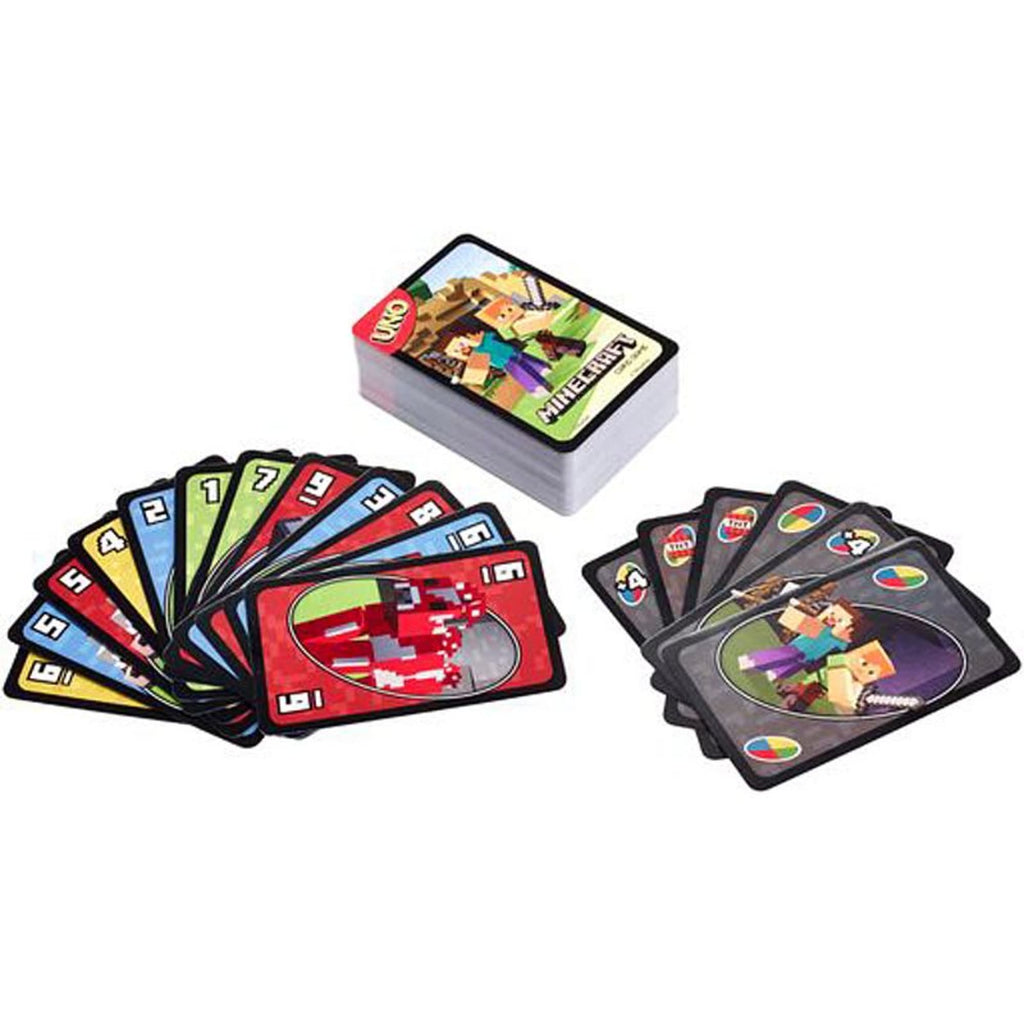 UNO Juego de Cartas Minecraft