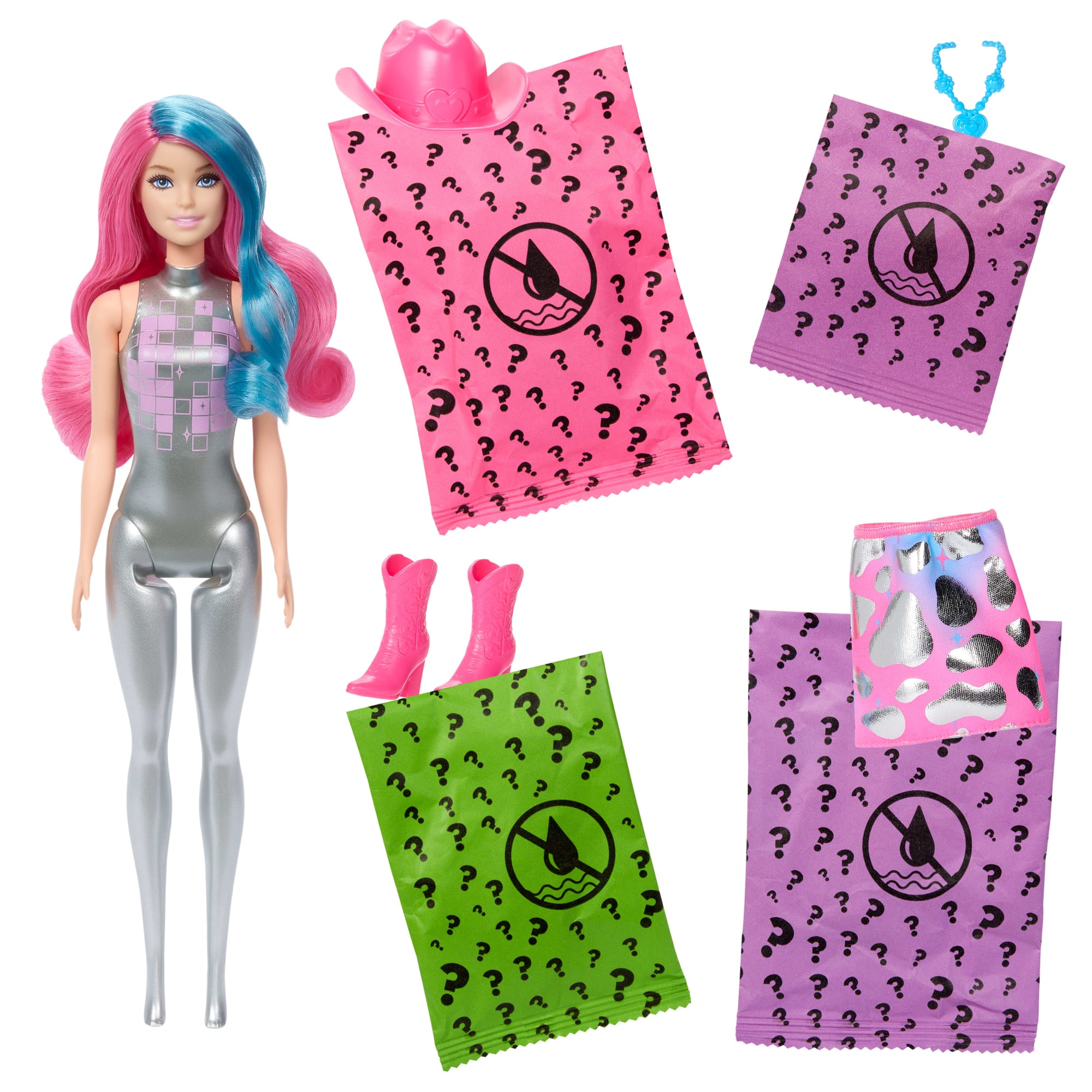 Barbie Color Reveal Muñeca Moda Disco Sorpresa