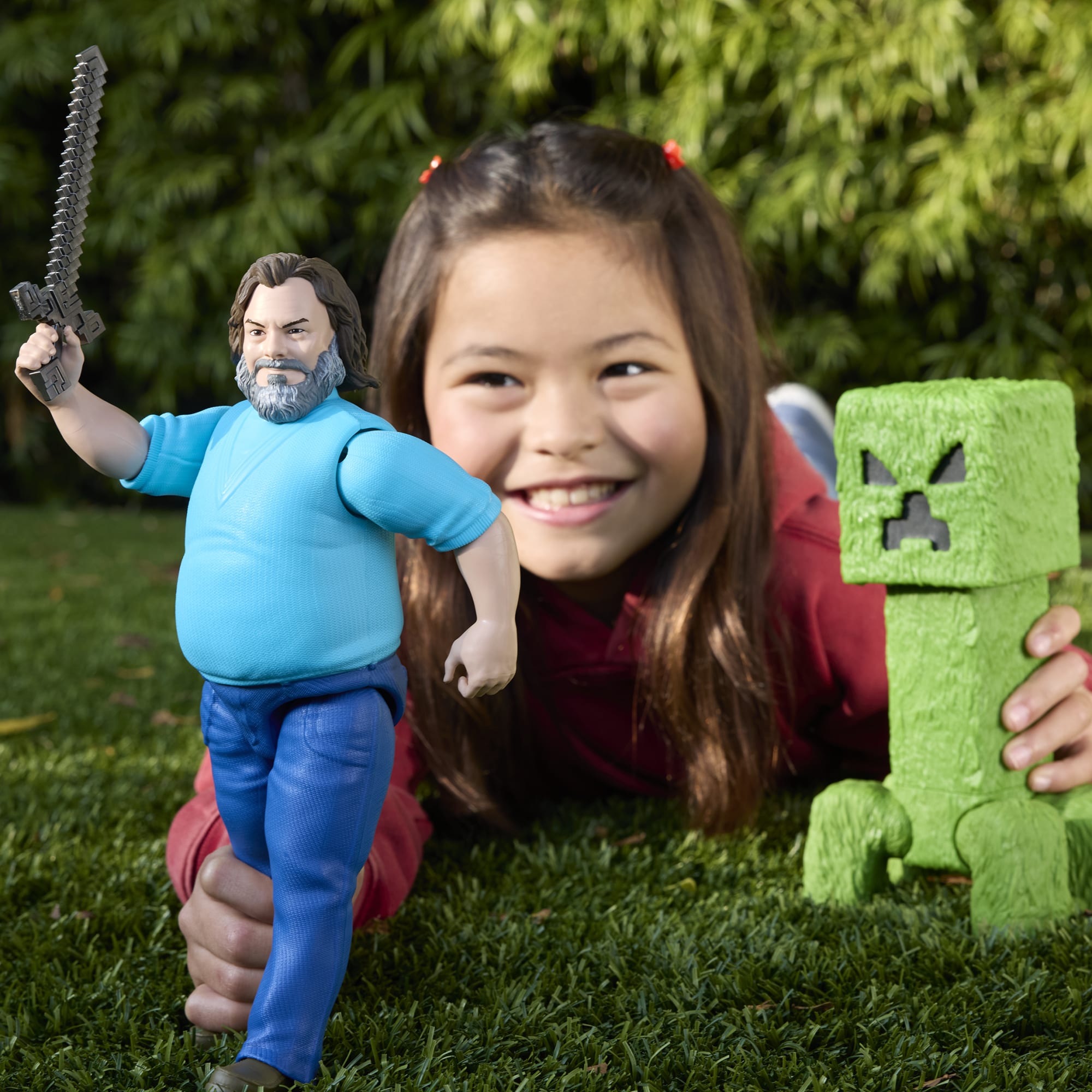 Minecraft-Figurine Articulée Steve-Taille de 30 Cm et Inspirée du Film
