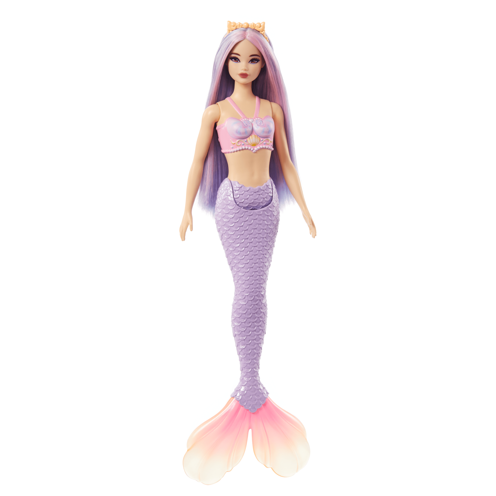 Barbie Fantasía Muñeca Sirena Cabello Lila
