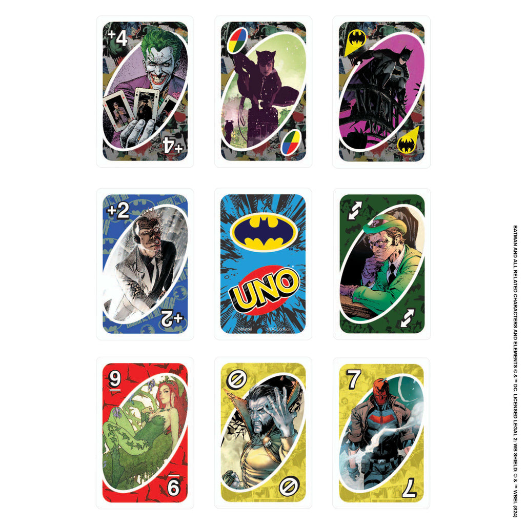 UNO Batman Card Game For Kids & Family Night