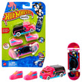 Hot Wheels Skate Vehículo de Juguete Patineta de Colección ANIMAL ATTACK™ + HW RAPID RESPONSE™ con Diecast