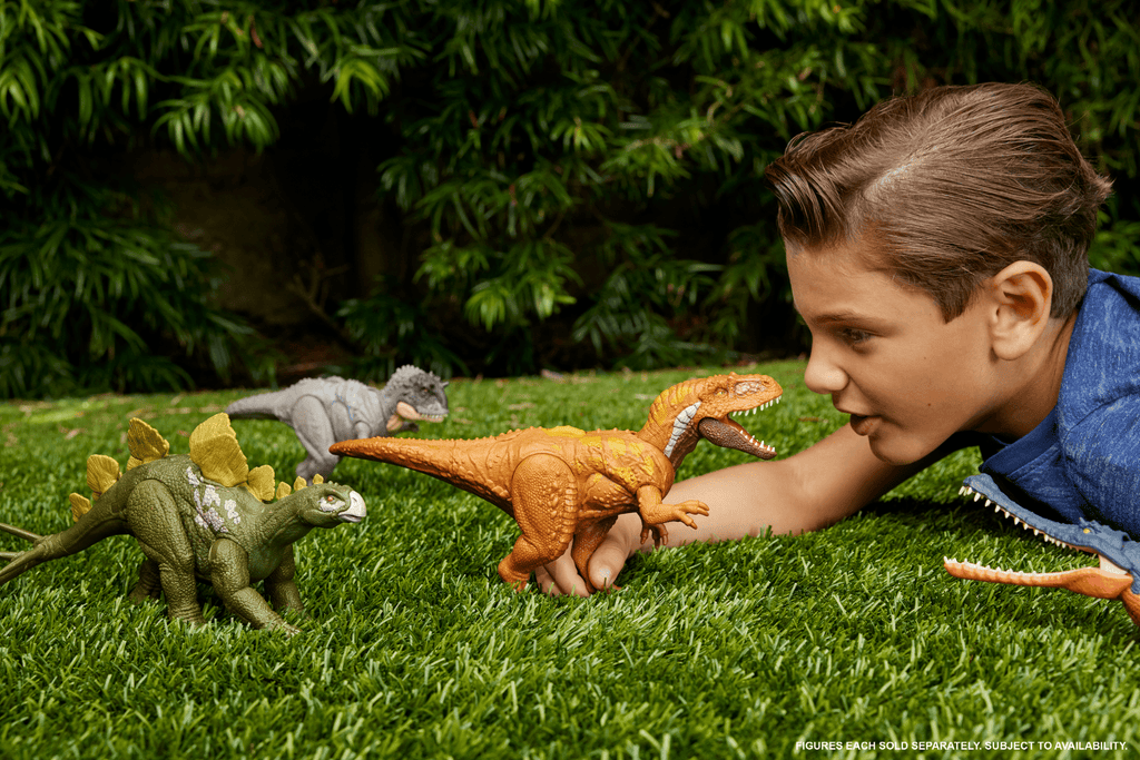 Jurassic World Wild Roar Gryposuchus Dinosaur Action Figure Toy With Attack & Sound