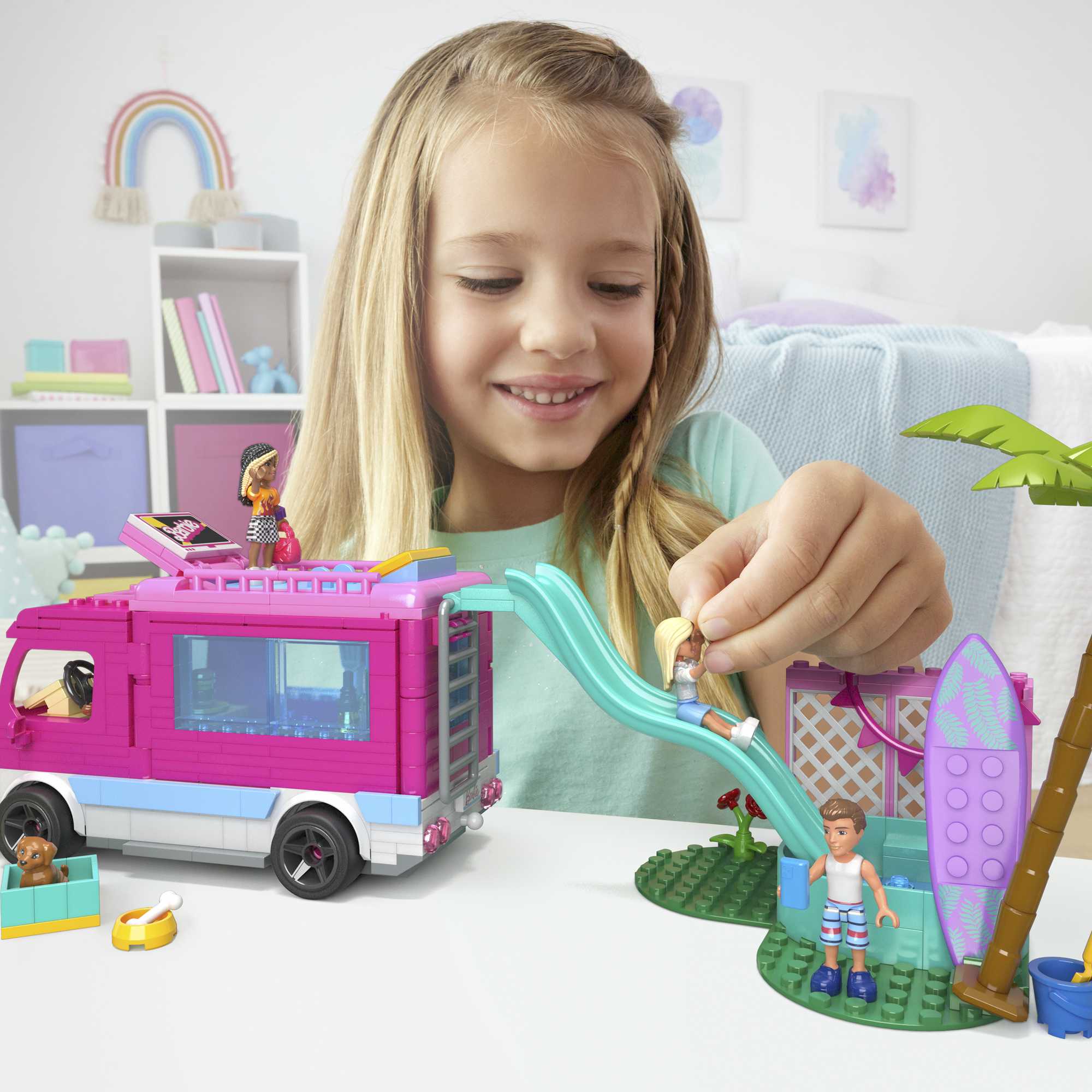 Mega Barbie-Aventure en Camping-Car de Rêve-Coffret de Construction