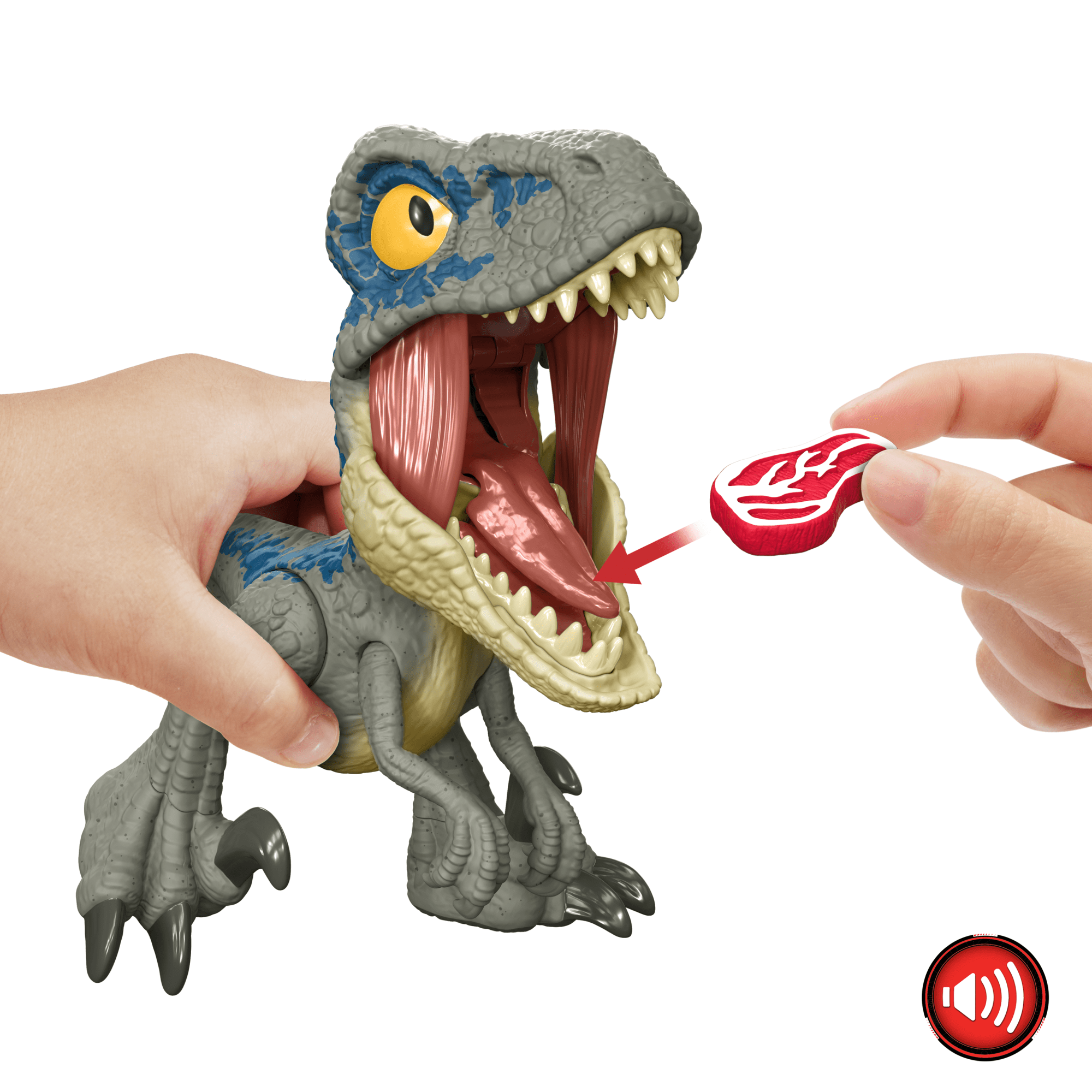 Jurassic World  Méga Rugissement  Blue Le Vélociraptor, Sons