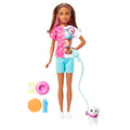 Barbie Toys, Skipper Doll And Dog Walker Set With Puppy And Accessories, First Jobs