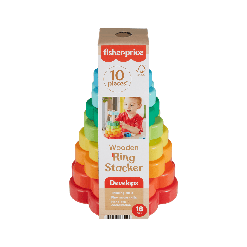 Fisher-Price Juguete para Bebés Anillos Apilables de Madera