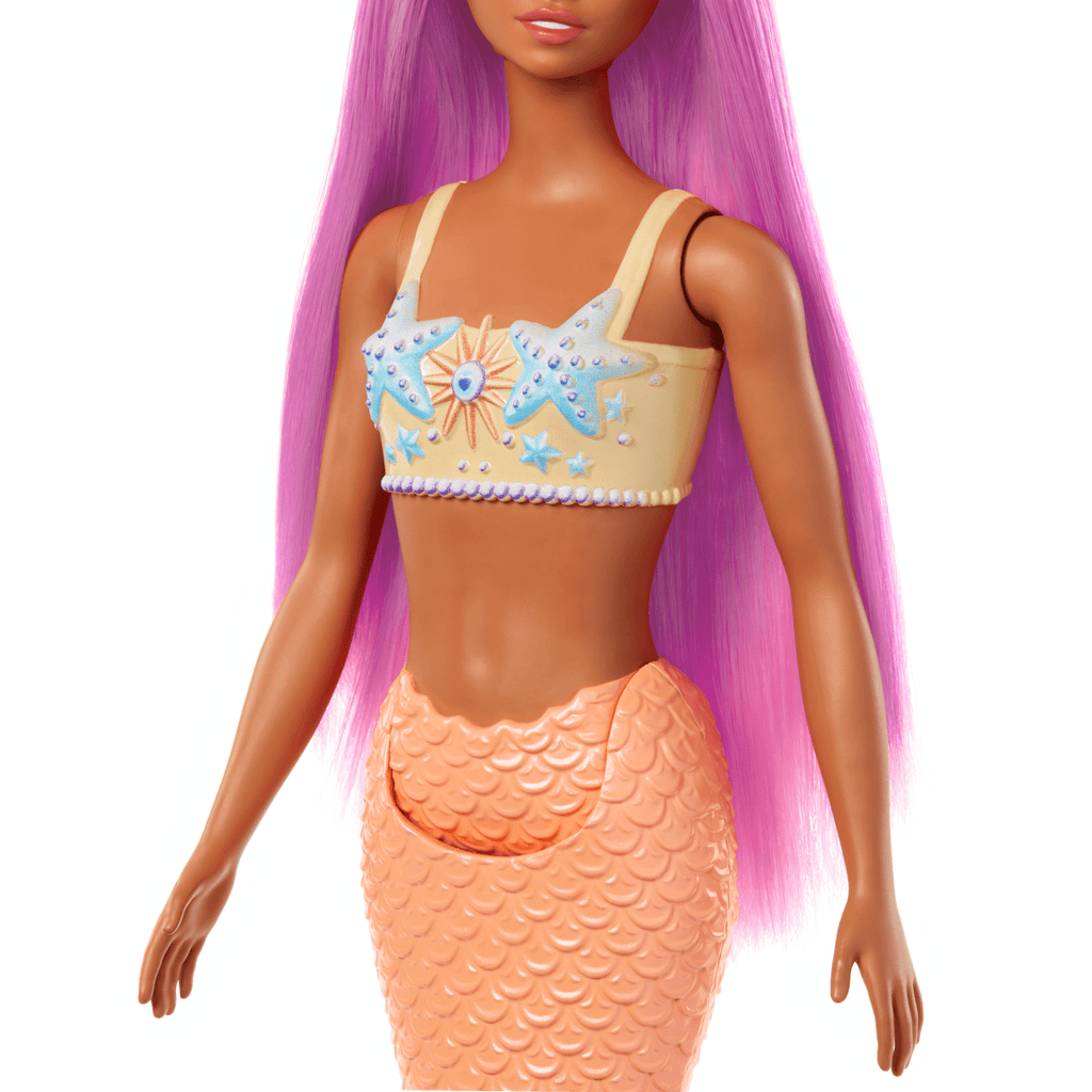 Barbie Fantasía Muñeca Sirena Cabello Morado