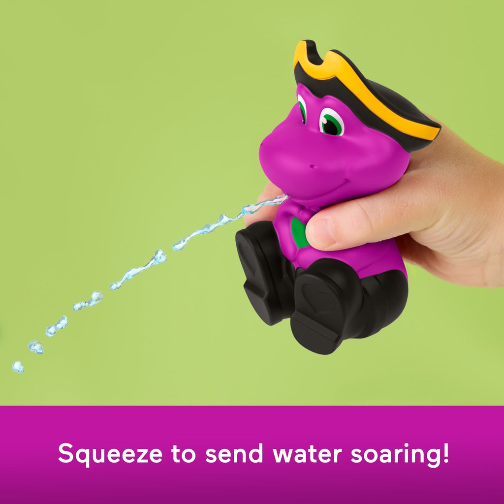 Fisher-Price Barney's World Water Fun Pirate Ship, 4-Piece Set For Water Play