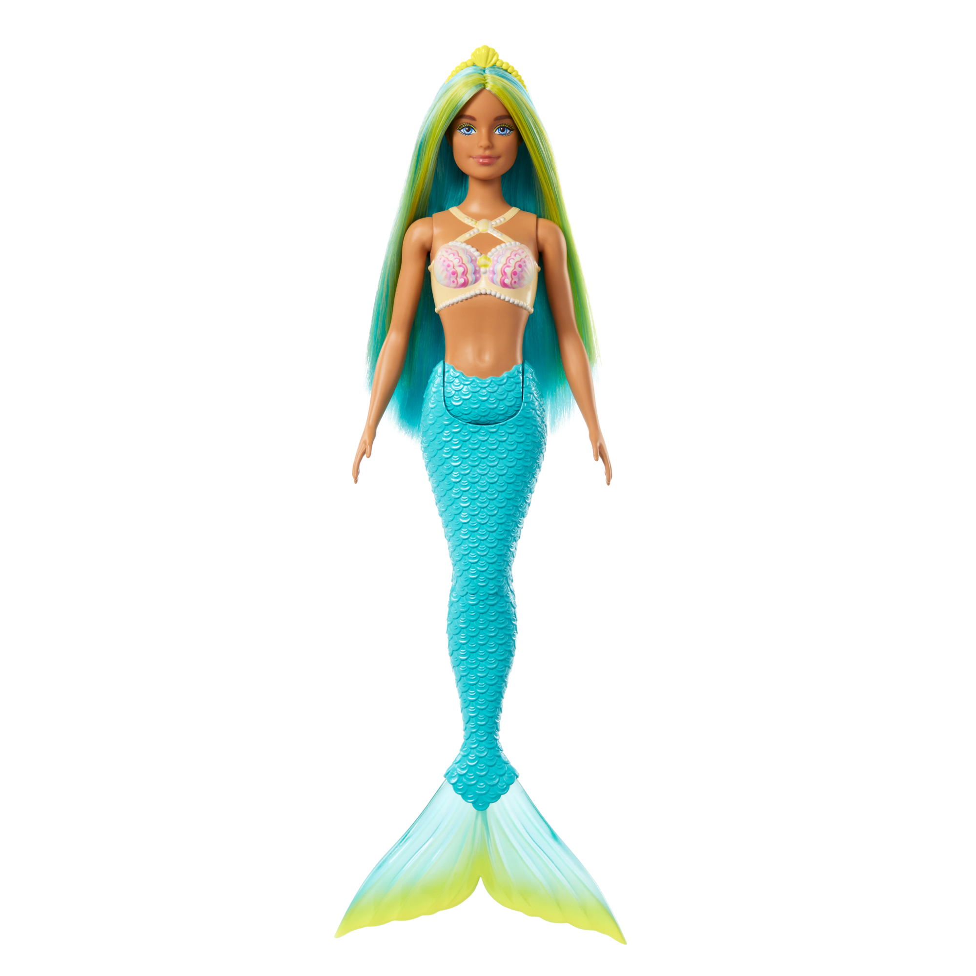 Barbie Mermaid Dolls With Colorful Hair, Tails And Headband Accessories