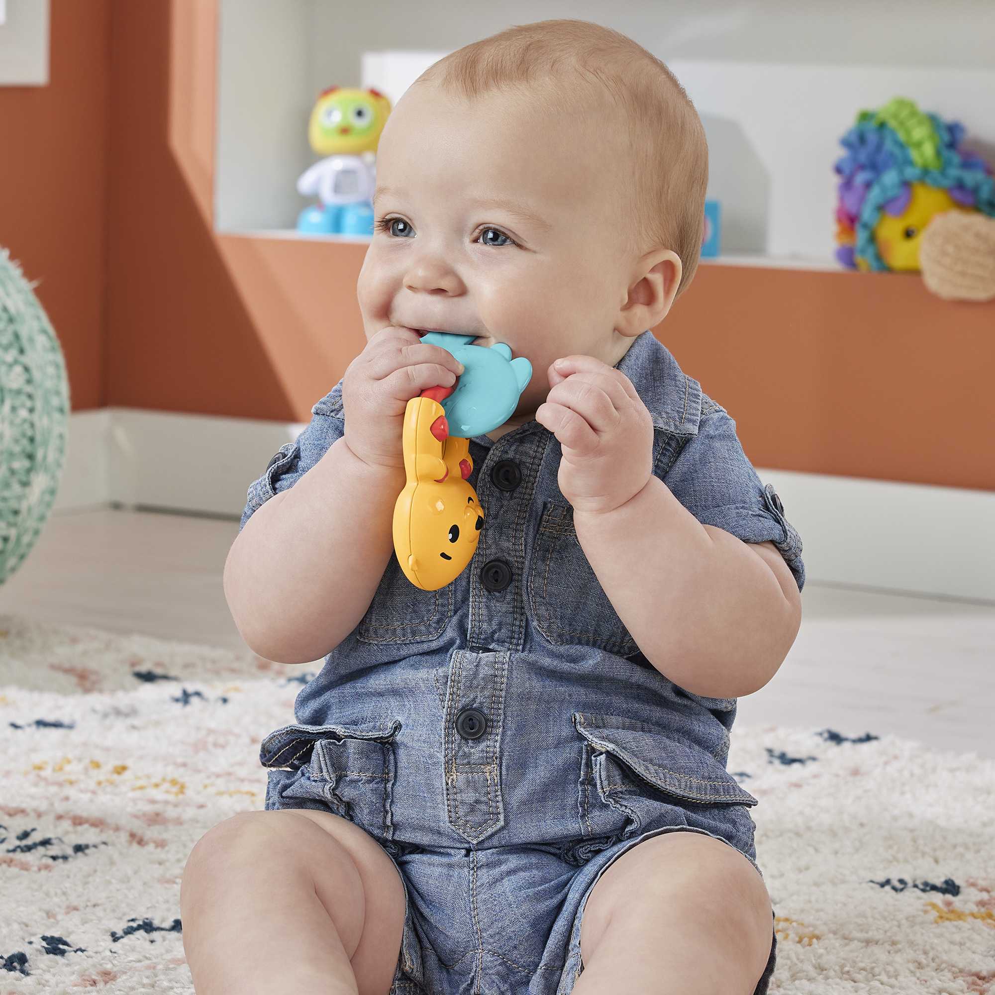 Fisher-Price Baby Sonaja para Bebés Sensimals Leopardo