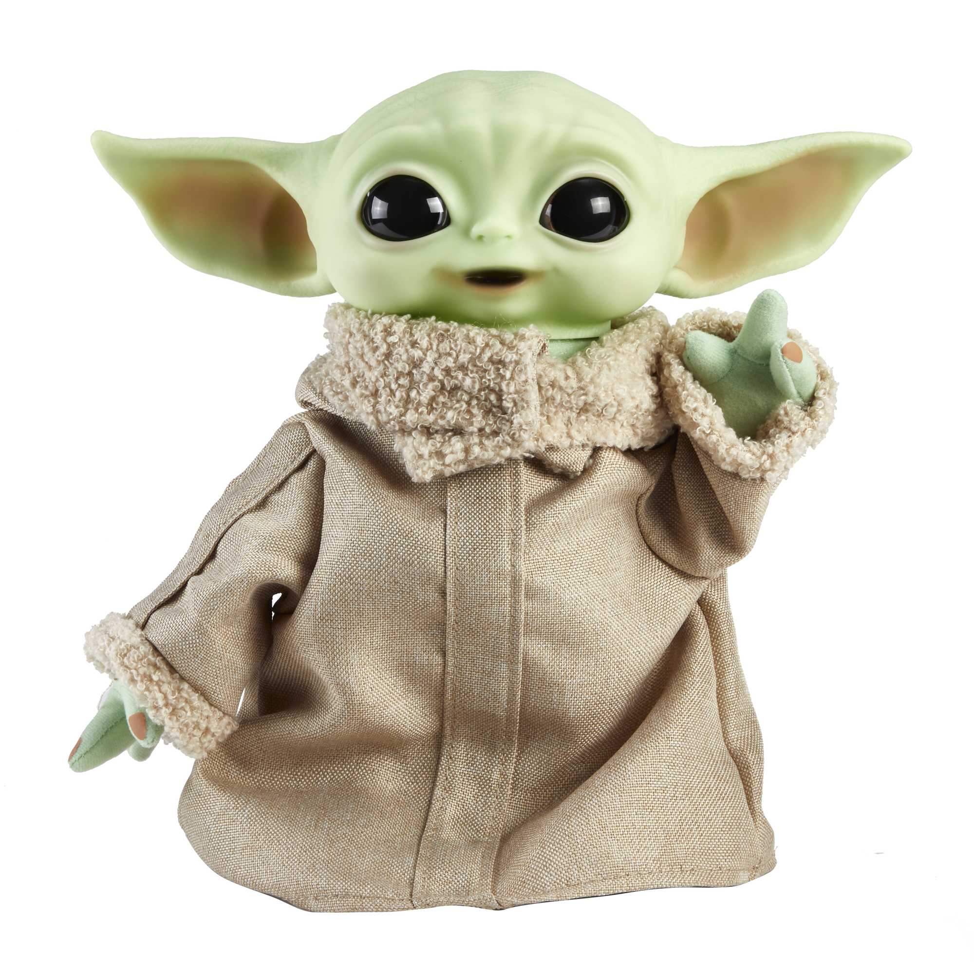 Star Wars The Mandalorian Figurine Peluche L’enfant Sonore et Son Sac