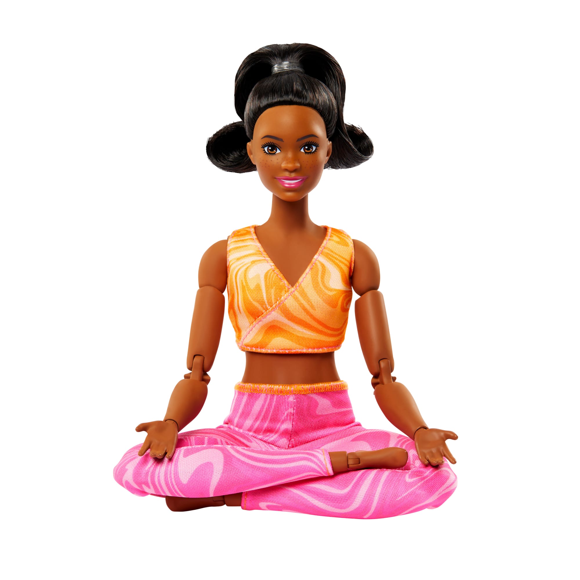 Barbie  Ultra Flexible  Poupée  Brunette, Haut Sport et Pantalon
