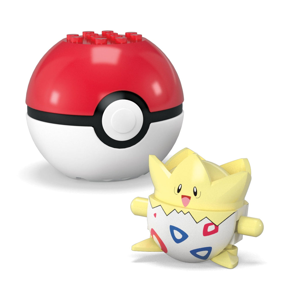 MEGA Pokémon Poké Ball 2-Pack Building Toy Kits With 2 Action Figures (41 Pieces) For Kids