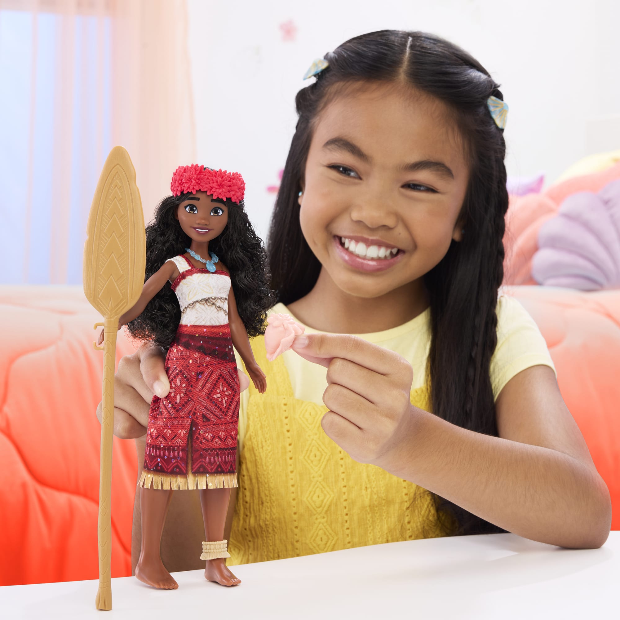 Disney Moana 2 Singing Adventure Moana Doll & Accessories, Sings “We’re Back” in English