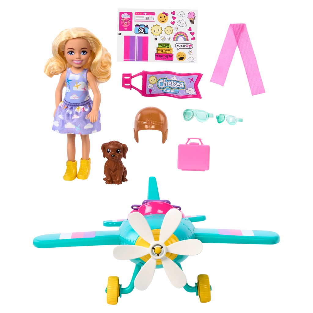 Barbie Conjunto de Brinquedo Chelsea Piloto de avião