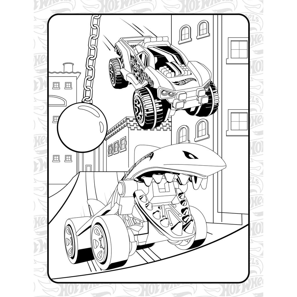 Hot Wheels: Giant Coloring Book