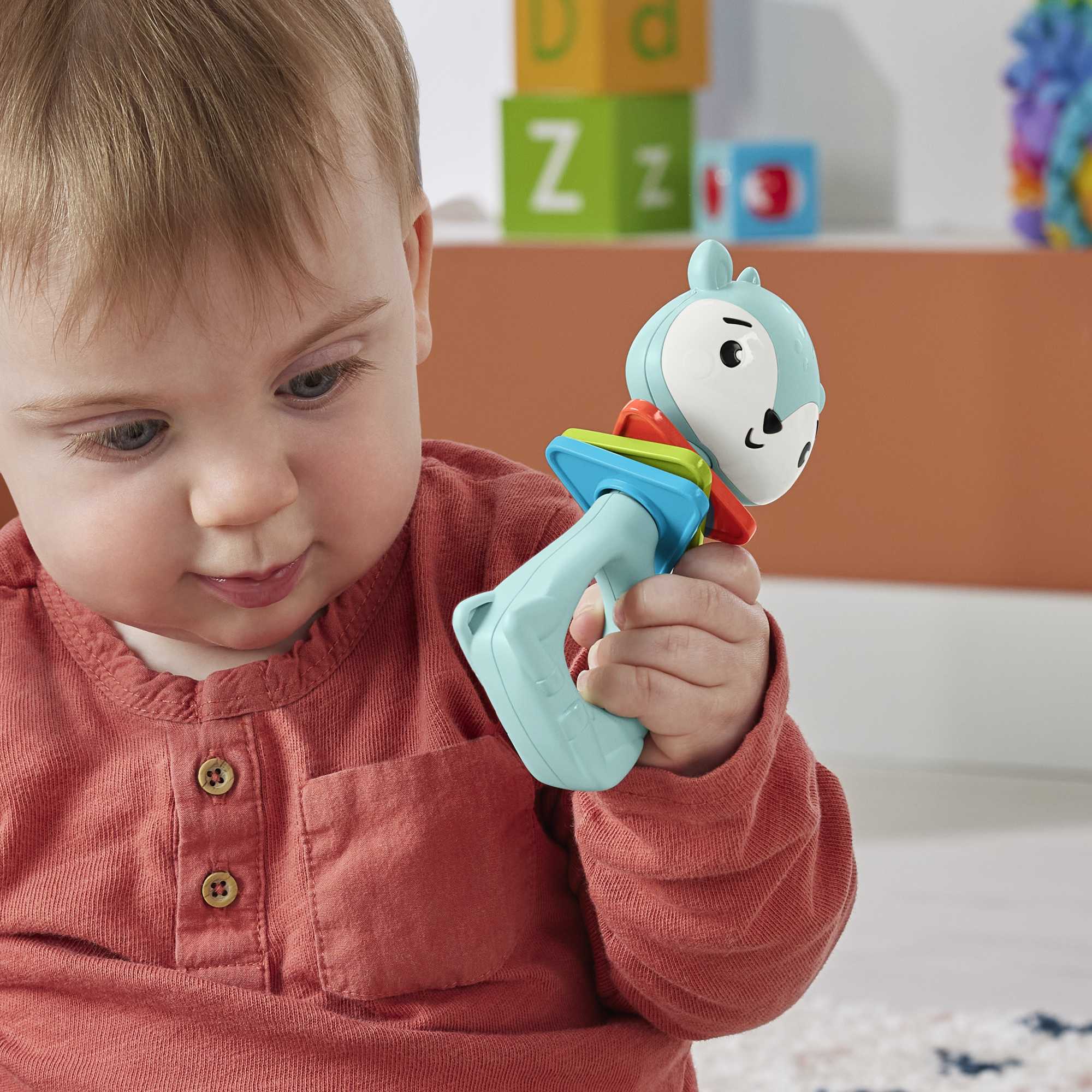 Fisher-Price Baby Chocalho para Bebês Sensimals Veado