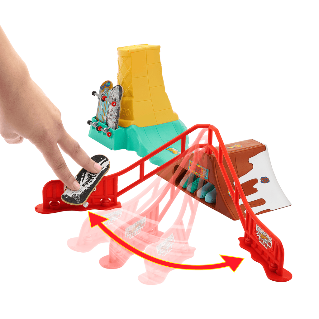 Hot Wheels Skate Pista de Juguete Set de Helado