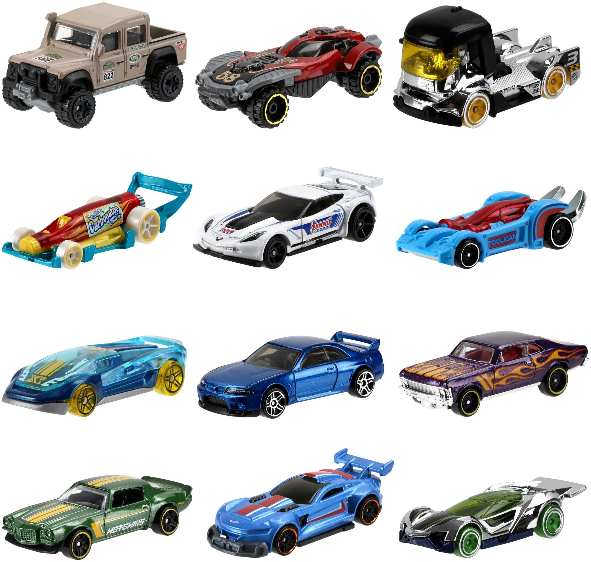 Hot Wheels 1:64 Scale Basic Toy Car Or Truck