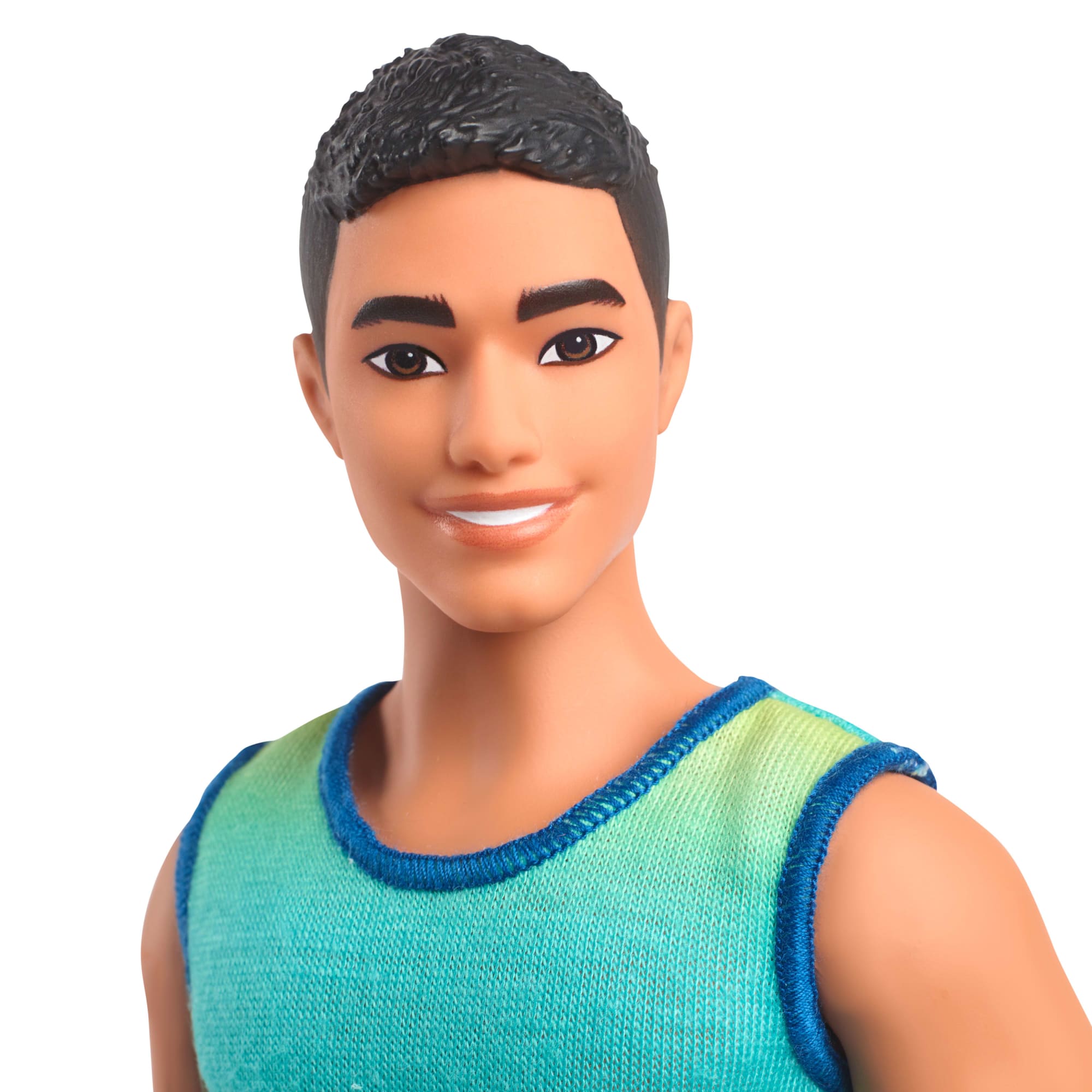 Barbie Fashionistas Ken Poupée236, Débardeur Ombré, Cheveux Noirs