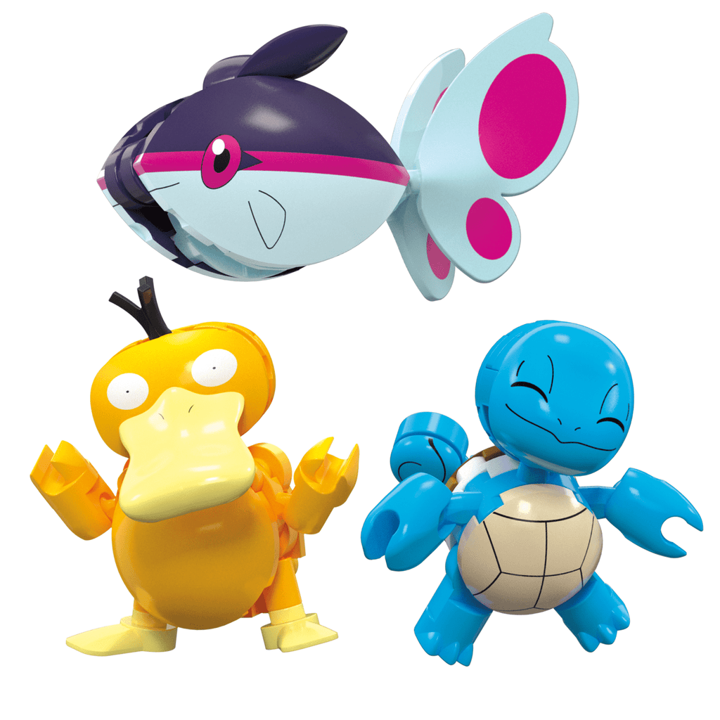 MEGA Pokémon Aquatic Adventure Building Toy Kit, With 3 Action Figures (319 Pieces) For Kids