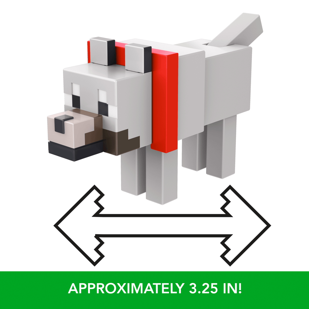 Minecraft Action Figures & Accessories Collection, 3.25-in Scale & Pixelated Design (Characters May Vary)