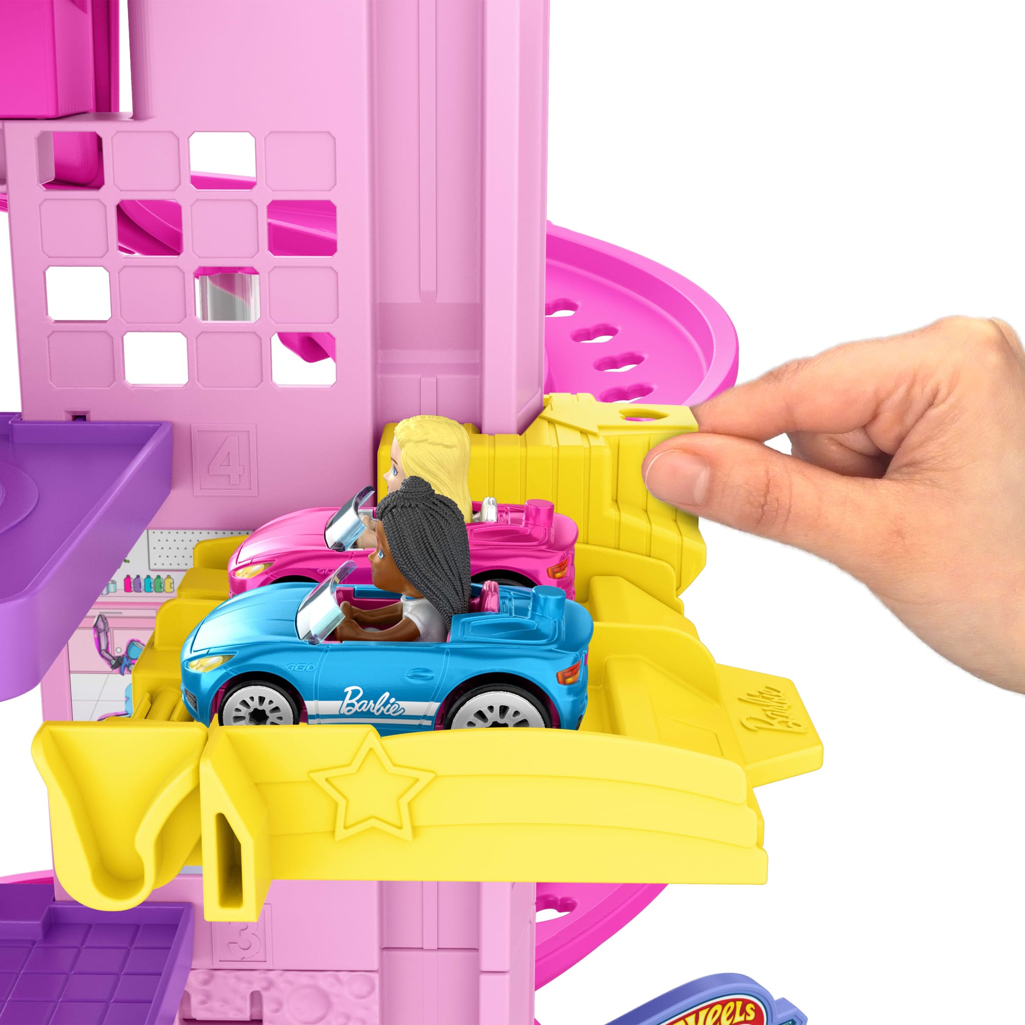 Hot Wheels  Racerverse  Coffret Piste  Course Spirale Barbie