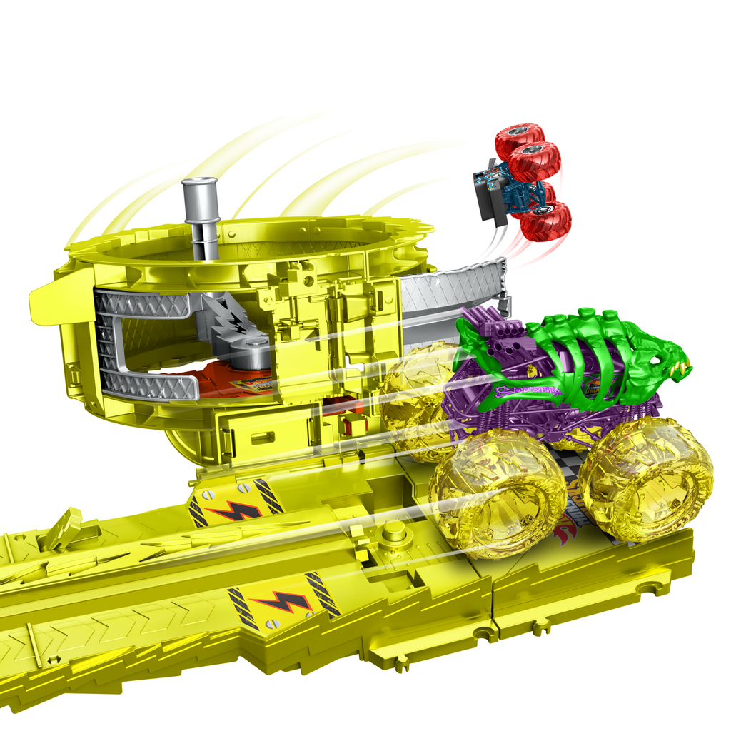 Hot Wheels Monster Trucks-Défi Course Électrifiante-Coffret