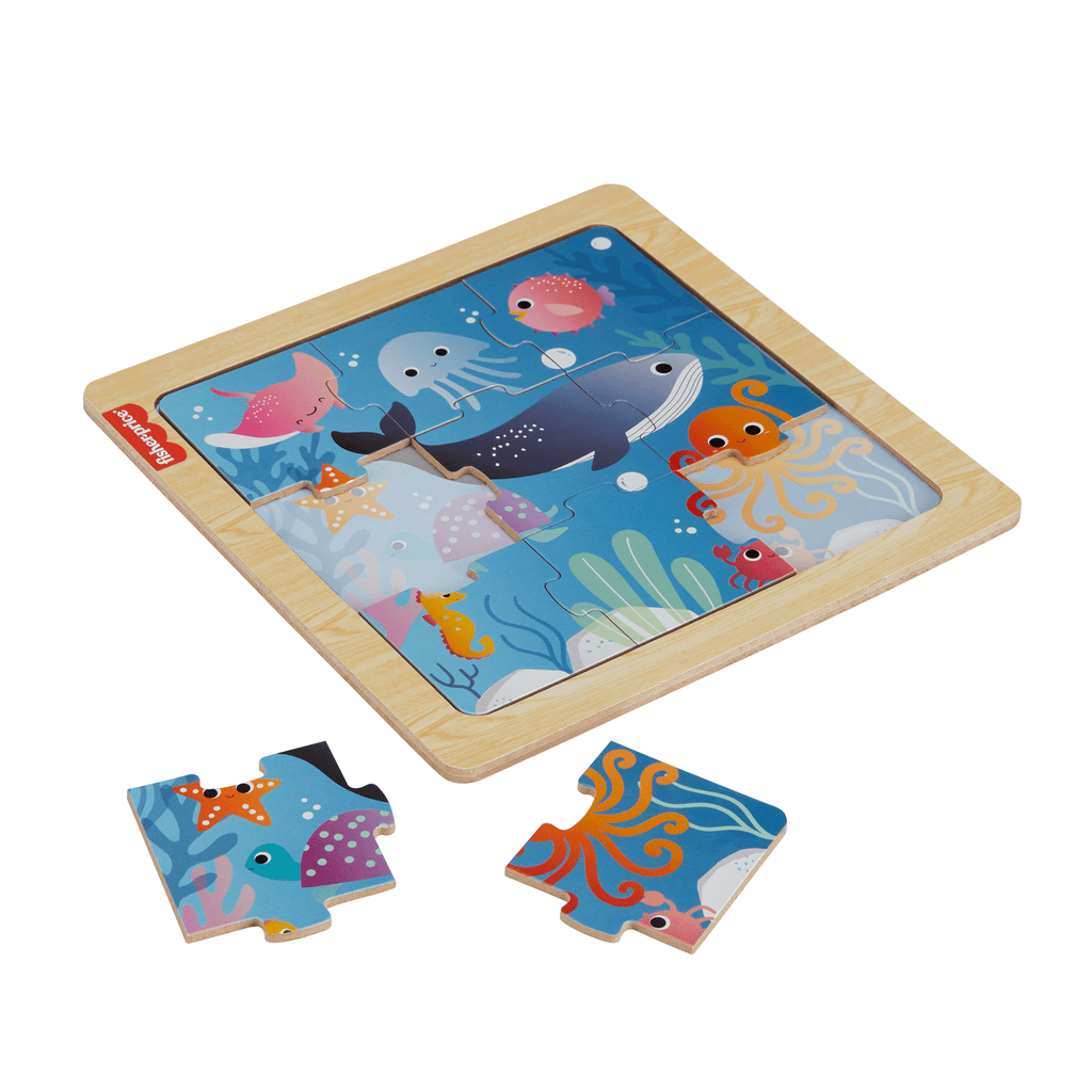 Fisher-Price Juguete para Bebés Mis Primeros Rompecabezas de Madera